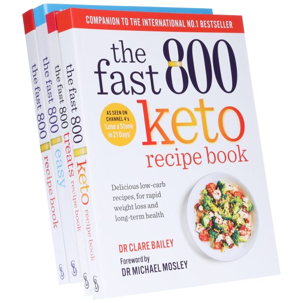 The Fast 800 Collection (Treats Recipe, Keto Recipe, Easy & Recipe Book) by Dr Michael Mosley 4 Books Set - Non Fiction - Paperback Online Sale