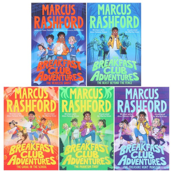 The Breakfast Club Adventures Series By Marcus Rashford 5 Books Collection Set - Ages 8-11 - Paperback Discount