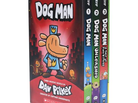 Dog Man: Book 1-3 Graphic Novels by Dav Pilkey 3 Books Collection Box Set - Ages 6-12 - Hardback Online Hot Sale