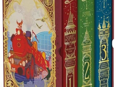 Harry Potter 1-3 Box Set: MinaLima Edition by J.K. Rowling 3 Books Collection Box Set  – Ages 9+ – Hardback Fashion