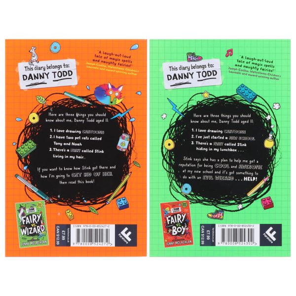 A Stink Adventure Series By Jenny McLachlan illustrated 2 Books Collection Set - Ages 7-11 - Paperback For Sale