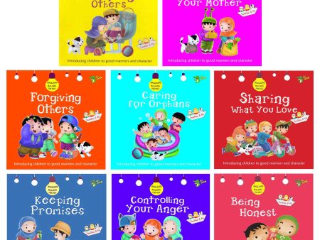 Akhlaaq Building: Good Manners and Character Series 8 Books Collection Set - Ages 2-5 - Paperback Online now