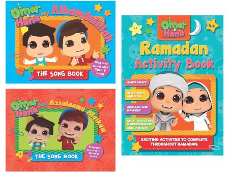 Omar & Hana: The Song and Ramadan Activities 3 books Collection Set - Ages 2-7 - Board Book Paperback Online