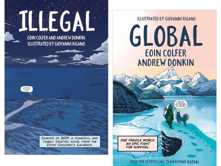 Illegal & Global by Eoin Colfer & Andrew Donkin Graphic Novels 2 Books Collection Set - Ages 9-11 - Paperback Online now